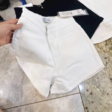 Quần sọt đùi jean nữ cao co dãn, không túi - Thời trang AH8.102 chỉ 159k