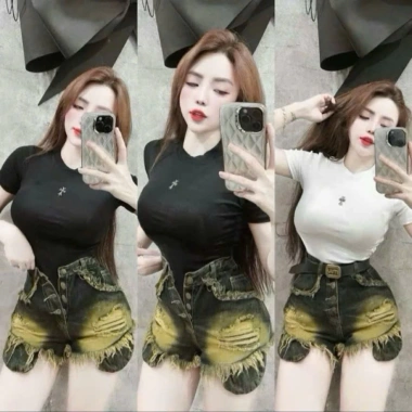 Quần sọt jean lưng cao 4 khuy túi lộ jean lai tua Quần đùi bò mới 8.137 giá 129k 4 Quần sọt jean lưng cao 4 khuy túi lộ jean lai tua Quần đùi bò mới 8.137 giá 129k 4