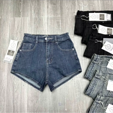 Quần sọt jean nữ đùi lưng cao ngắn sườn lai cuốn AH123 Gia chi 159.000d 6