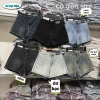 Quần sọt jean nữ lưng cao co dãn, đùi bò không túi, may tag mạc AH 159k 2