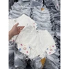 Quần sọt jean nữ lưng cao, túi thêu ngũ sắc, hack dáng thời trang K8.161 139k 4