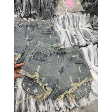 Quần sọt jean nữ lưng cao, túi thêu ngũ sắc, hack dáng thời trang K8.161 139k 8 Quần sọt jean nữ lưng cao, túi thêu ngũ sắc, hack dáng thời trang K8.161 139k 8