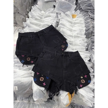 Quần sọt jean nữ lưng cao, túi thêu ngũ sắc, hack dáng thời trang K8.161 139k 10 Quần sọt jean nữ lưng cao, túi thêu ngũ sắc, hack dáng thời trang K8.161 139k 10