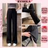 Quần Suông Nữ Ống Rộng Bigsize Cạp Cao Rymola - Phong Cách Công Sở Hàn Quốc, Chất Vải Cao Cấp - Giá 249.999 VND