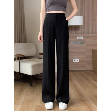 Quần Suông Nữ Ống Rộng Bigsize Cạp Cao Rymola - Phong Cách Công Sở Hàn Quốc, Chất Vải Cao Cấp - Giá 249.999 VND 10