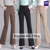 Quần suông ống rộng cạp cao 2 nút vải tây Bigsize 38-85kg - Giá 125.000 VNĐ