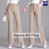 Quần suông ống rộng cạp cao 2 nút vải tây Bigsize 38-85kg - Giá 125.000 VNĐ 2
