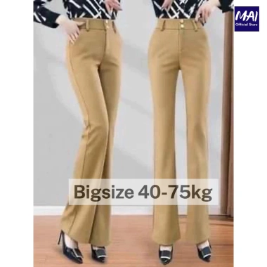 Quần suông ống rộng cạp cao 2 nút vải tây Bigsize 38-85kg - Giá 125.000 VNĐ 6 Quần suông ống rộng cạp cao 2 nút vải tây Bigsize 38-85kg - Giá 125.000 VNĐ 6