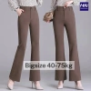 Quần suông ống rộng cạp cao 2 nút vải tây Bigsize 38-85kg - Giá 125.000 VNĐ 7