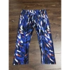 Quần tập lửng xanh hoạ tiết size M - 2hand giảm còn 25.000đ 2