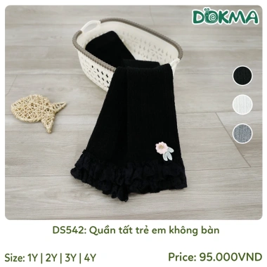 Quần Tất Đà Bé Gái DOKMA – Có Bàn, Không Bàn, DS542/DS164/DS690/DS691, Giá 95.000₫ 2