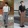 Quần Tây ARDO Cạp Cao Xếp Ly Ống Rộng Vải Thoáng Mát - Phong Cách Hàn Quốc 129k 3