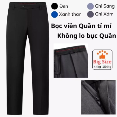 Quần tây âu nam Big Size ôm chuẩn Hàn Quốc FAJA vải mỏng nhẹ thoáng khí, hạn chế nhăn xù, may chắc chắn - 250.000 VND 6