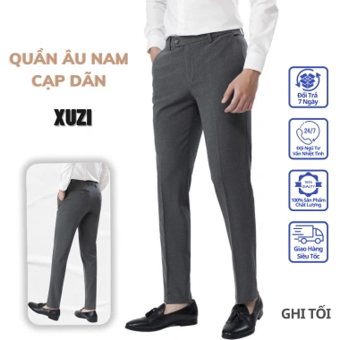 Quần tây âu nam cạp dãn ống côn vải cotton phong cách Hàn Quốc XUZI - 269.999₫ 2