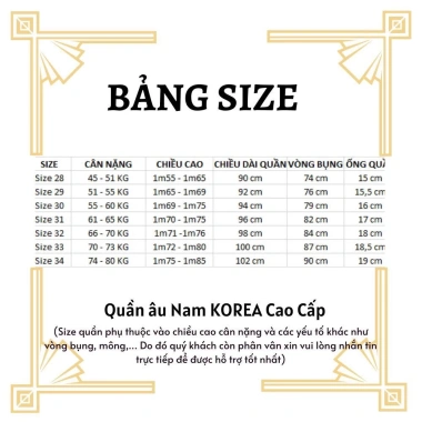 Quần Tây Âu Nam Ống Côn Dáng Hàn Co Giãn Nhẹ Chống Nhăn Chống Xù - Giá Giảm 117k 9
