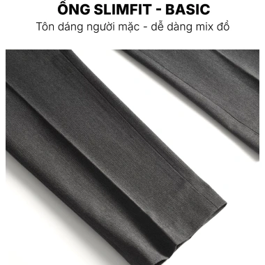 Quần Tây Âu Nam Slimfit Dáng Ôm Cao Cấp Vải Co Giãn JBAGY JA04 Giá 289k 4