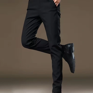 Quần tây âu nam Slimfit HOANGGIASHOP ôm co giãn nhẹ, trơn Form lịch lãm, giảm 21%