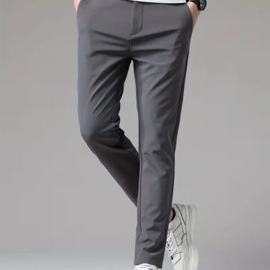 Quần tây âu nam Slimfit HOANGGIASHOP ôm co giãn nhẹ, trơn Form lịch lãm, giảm 21%
