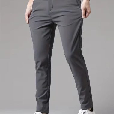 Quần tây âu nam Slimfit HOANGGIASHOP ôm co giãn nhẹ, trơn Form lịch lãm, giảm 21%