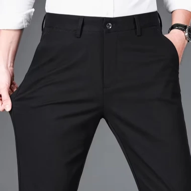 Quần tây âu nam Slimfit HOANGGIASHOP ôm co giãn nhẹ, trơn Form lịch lãm, giảm 21%