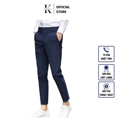 Quần Tây Âu Nam Trơn Dáng Ôm Vải Co Giãn Mịn - Body Hàn Quốc QA1 Giá 108k