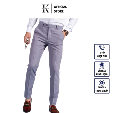 Quần Tây Âu Nam Trơn Dáng Ôm Vải Co Giãn Mịn - Body Hàn Quốc QA1 Giá 108k