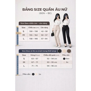Quần Tây Âu Nữ Ống Đứng Thời Trang Văn Phòng - Giá Giảm 22% Chỉ 215,100₫ 7