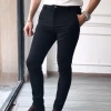 Quần Tây Âu Size Lớn Vải Giản Nhẹ Ống Côn Xám Đen Giảm giá 139k