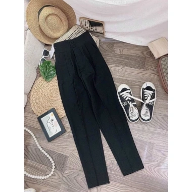 Quần Tây Baggy 2 Khuy Cúc Bọc Lưng Cao Form Thụng Chất Tuyết Mưa Vitex Dày Dặn Siêu Sale 150k
