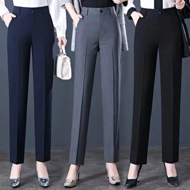 Quần tây baggy Bigsize 40-75kg cạp có đai lưng cao màu đen dài - Vải công sở Vitex 333 giảm giá 94.000₫