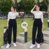 Quần tây baggy cạp cao 1 nút, size 45‑80kg, tôn dáng, chất vitex 1‑M303 – đi học, làm, chơi 6