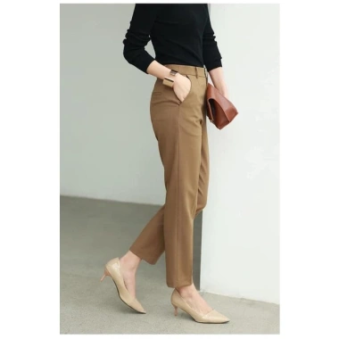 Quần tây baggy công sở nữ cạp cao Bigsize 40-80kg, thanh lịch, đủ màu mã 333, giá ưu đãi 125k 3 Quần tây baggy công sở nữ cạp cao Bigsize 40-80kg, thanh lịch, đủ màu mã 333, giá ưu đãi 125k 3