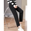 Quần tây baggy cúc đi học nữ, cạp đai lưng cao, dài, vải công sở phối áo sơ mi - Bemyn Store 270.000đ 9