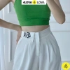Quần Tây Baggy Nữ 4LOVA Lưng Cạp Cao Đen Trắng - Form Chuẩn, Tôn Dáng Q05 2