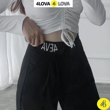 Quần Tây Baggy Nữ 4LOVA Lưng Cạp Cao Đen Trắng - Form Chuẩn, Tôn Dáng Q05 7