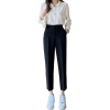 Quần Tây Baggy Nữ Cạp Cao 2 Khuy Lưng Đen Công Sở Đi Học Siêu Tôn Dáng Giá 139k 4