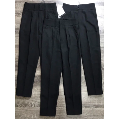 Quần Tây Baggy Nữ Cạp Cao 2 Khuy Lưng Đen Công Sở Đi Học Siêu Tôn Dáng Giá 139k 8
