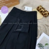 Quần Tây Baggy Nữ Cạp Cao 2 Khuy Lưng Đen - Đồ Công Sở Đẹp, Siêu Tôn Dáng, Đi Học Đi Làm 7
