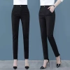 Quần tây baggy nữ cạp cao đen dài ống thẳng - Thời trang học sinh, công sở, giá 79k 6
