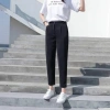 Quần tây baggy nữ cạp có đai lưng cao đen dài - Vải công sở Vitex, giá 89.000₫ 5