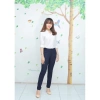 Quần tây baggy nữ cạp có đai lưng cao đen dài - Vải công sở Vitex, giá 89.000₫ 6