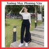 Quần Tây Baggy Nữ Cạp Đai Lưng Cao – Dày Dặn, Phối Đồ Đi Học, Làm, Chơi 7