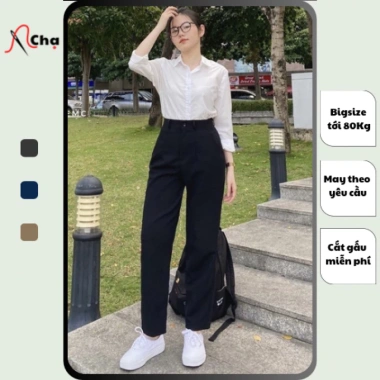 Quần Tây Baggy Nữ Cạp Lưng Cao Đa Dạng Màu, May Theo Yêu Cầu - Giá 189.000 Đ