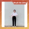 Quần Tây Baggy Nữ Đai Lưng Cao Đen Dài - Vải Vitex Dày Dặn, Phối Sơ Mi Đi Học 7