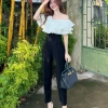 Quần Tây Baggy Nữ Lưng Cao Cạp V Khóa Sau Lưng - Phong Cách Đi Học và Công Sở