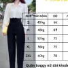 Quần Tây Baggy Nữ Lưng Cao Cạp V Khóa Sau Lưng - Phong Cách Đi Học và Công Sở 2