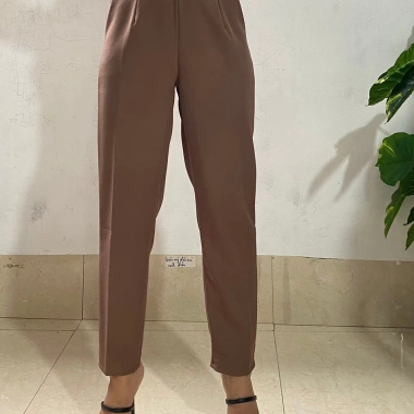 Quần Tây Baggy Nữ Lưng Cao Cạp V Khóa Sau Lưng - Phong Cách Đi Học và Công Sở