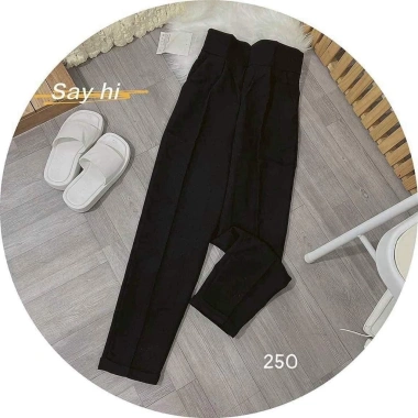 Quần Tây Baggy Nữ Lưng Cao Cạp V Khóa Sau Lưng - Phong Cách Đi Học và Công Sở