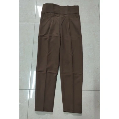 Quần Tây Baggy Nữ Lưng Cao Cạp V Khóa Sau Lưng - Phong Cách Đi Học và Công Sở
