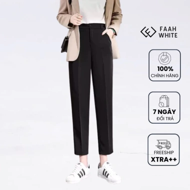 Quần tây baggy nữ lưng cao MADELA phong cách công sở QBG102 - Giá ưu đãi 160k